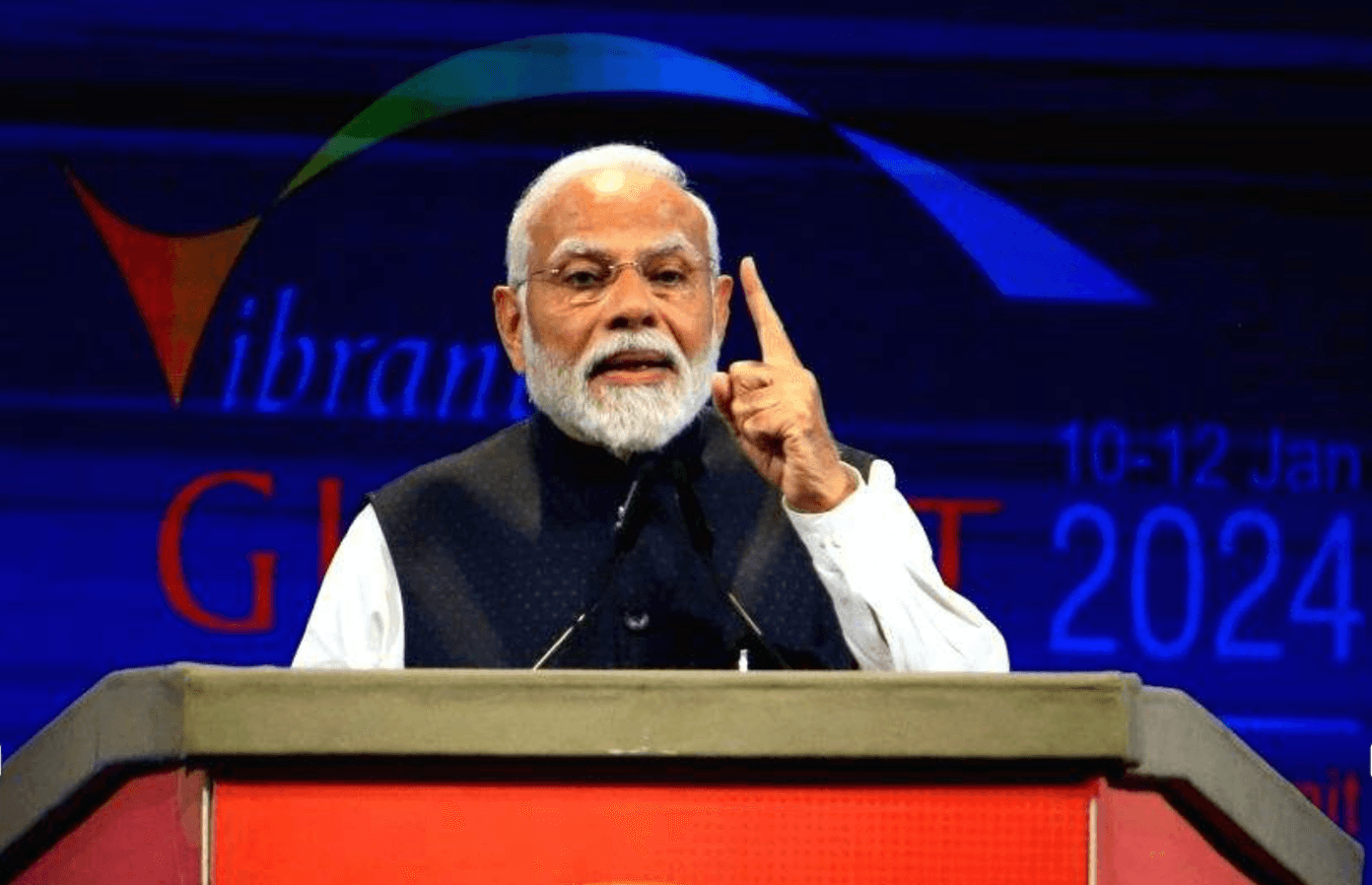 Honorable Prime Minister at Vibrant Gujarat